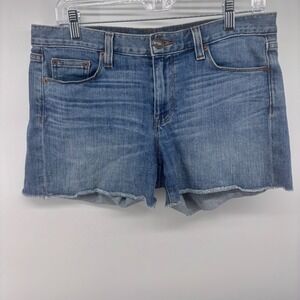 J.Crew Indigo Denim Shorts Womens Size 29 Frayed Hem Light Wash Casual